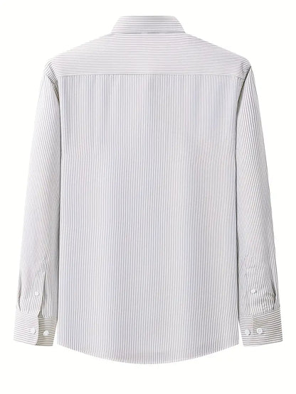 Men's Formal White Oxford-Style Shirt