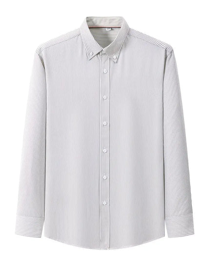 Men's Formal White Oxford-Style Shirt