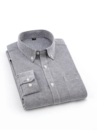 Men's Formal Grey Long Sleeve Shirt