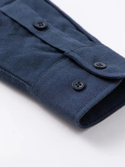 Men's Slim Formal Shirt with Chest Pocket