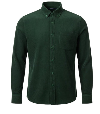 Men's Green Corduroy Long Sleeve Shirt