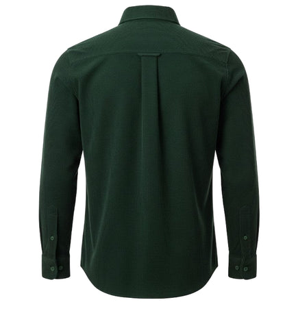 Men's Green Corduroy Long Sleeve Shirt