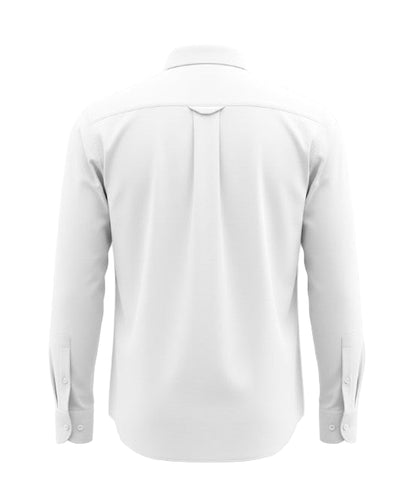 Men's Formal White Oxford-Style Shirt