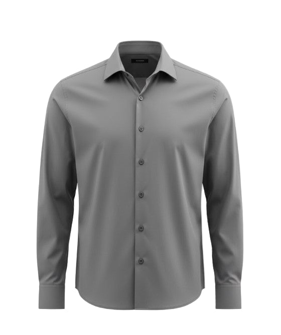Men's Formal Grey Long Sleeve Shirt