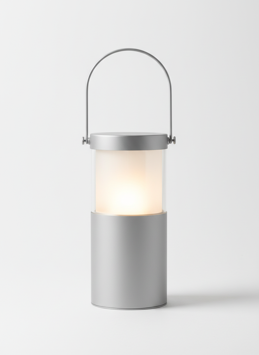 Gray Led Lantern Lamp