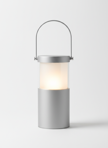 Gray Led Lantern Lamp